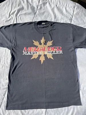 Vintage Merauder Black T-shirt Master Killer Cold As Life Madball Cro Mags Sz XL • $850
