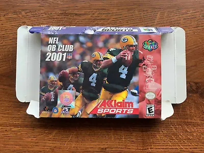 NFL QB Club 2001 Football Nintendo 64 N64 Empty Box Only • $48.74