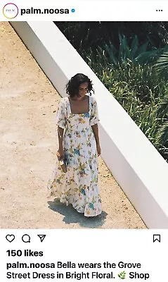 Palm Noosa “Grove Street” Long Maxi In Bright Floral Print. Size 12 • $250
