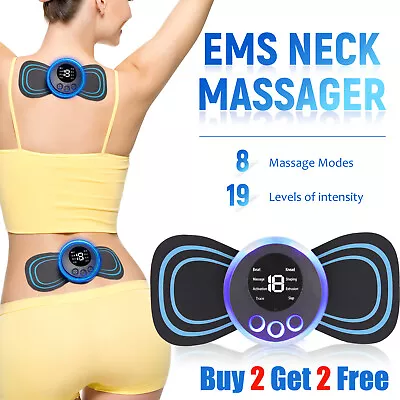 Pulse Tens Unit USB Massager Back Full Body Muscle Stimulator Pain Relief Device • $6.75