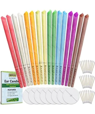 All Natural Candles  Candling Cones - 16 Pcs (8 Colours • £6.95