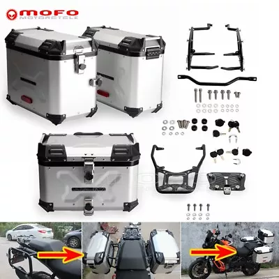 Top Side Case For Harley Pan America 1250 3Pcs Hard Luggage Box Mounting System • $1961.91