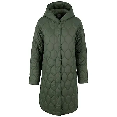 Trespass Womens Quilted Jacket Lightly Padded Long Length Coldheat Phase • £69.99