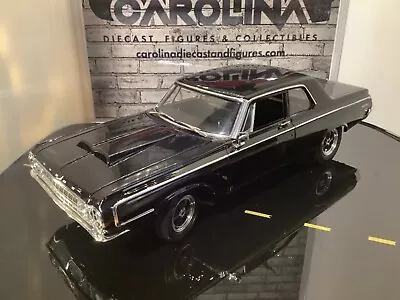 1:18 Highway 61 1969 Dodge 330 Super Street Black On Black MA# 595 • $139.99