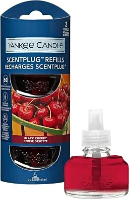 Black Cherry Yankee Candle Plug In Refill Air Freshener Twin Pack • £9.99