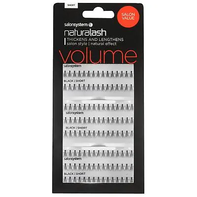 Salon System Naturalash Individual Lashes - Black Short - Salon Value Pack • £13