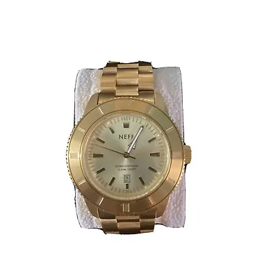 NEW WITH NO TAGS AND DEAD BATTERIES Neff Men's Pretender Watch Gold • $60