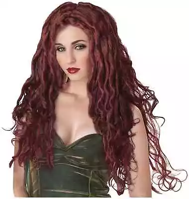 Medusa Serpentine Red Greek Roman Goddess Ancient Mythology Womens Costume Wig • £35.94