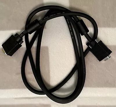 6 Ft. VGA Cable Male/Male 15 Pin Computer Monitor  E118077 30V VW-1 Style 2919 • $16