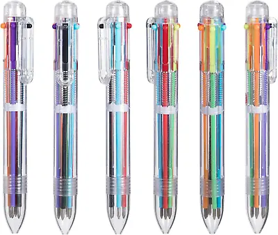 22 Pack 0.5Mm 6-In-1 Multicolor Ballpoint Pen6-Color Retractable Ballpoint Pens • $17.55