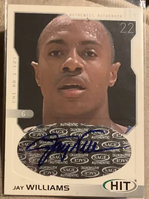 Jay Williams Duke Basketball Sage Autograph Rookie Card Auto Mike Krzyzewski Rc • $19.99