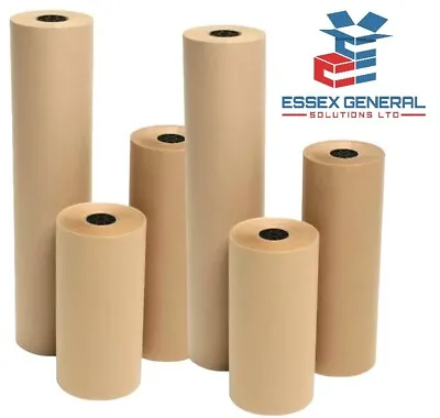 Kraft Paper 90gsm Wrapping Craft Brown Paper Roll Mult-listing • £5.79