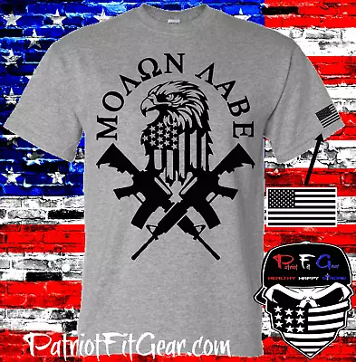 T-shirtMolon LabeGun RightsEagleWe The PeopleDon't Tread On Me2AFlag1A • $19.95