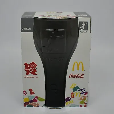 McDonalds Coca Cola Coke Glass 2012 London Olympics Charcoal New In Box 14.5cm • $7.69