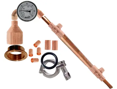 DIY Pot Still Kit Copper Pipe Moonshine Distilling Fits Beer Keg Or Robobrew  • $72