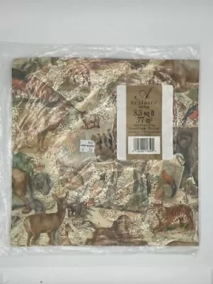 Animal And Map Theme NOS Unopened Artfaire Gift Wrap 2 Sheets 30x20 In Each • $7