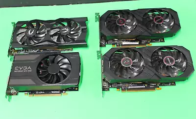 Lot Of 4 BROKEN Zotac ASRock EVGA Graphics Cards GTX 1660 SUPER GTX 950 RX 580 • $114.97