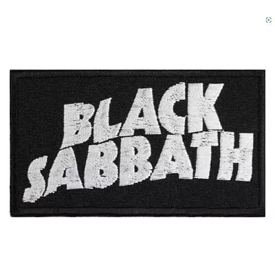 Black Sabbath Embroidered Sew-on Patch | English Heavy Metal Music Band Logo • $6.49