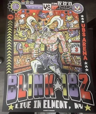 2023 Blink 182 Tour Poster UBS Arena Belmont New York Concert Elmont LI NY • $112.81