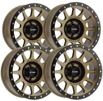 (Set Of 4) Method MR305 NV 18x9 6x5.5  -12mm Bronze Wheels Rims 18  Inch • $1100