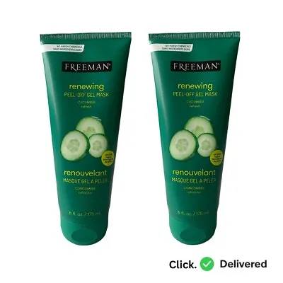 Freeman Renewing Cucumber Peel-Off Gel Mask 175ml (2 Pack) • £7