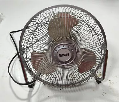 Massey High Velocity Fan 3-Speed Black 9-In. Metal Blades A • $36