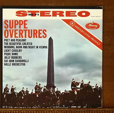 Suppe Overtures LP Mercury Living Presence SR90160 HEAR Barbirolli • $16