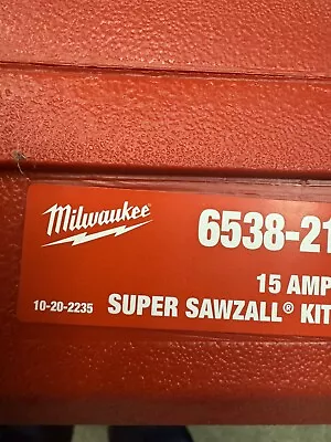 Milwaukee 6538-21 Super Sawzall Orbital Reciprocating Saw • $155.99