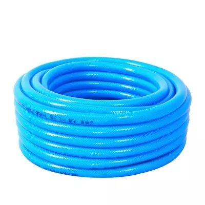 5/10/15/20m 1/2 Inch Garden Hose Pipe Reinforced Braided Watering Reel PVC Blue • $26.29