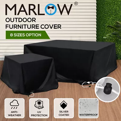 Outdoor Furniture Cover Garden Patio Waterproof Rain UV Table Protector 90-350cm • $34.99