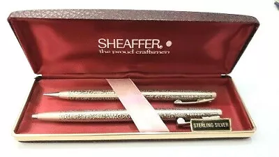 Vintage Sterling Silver Executive Sheaffer Pen & Pencil Writing Set Womans NEW • $399.99