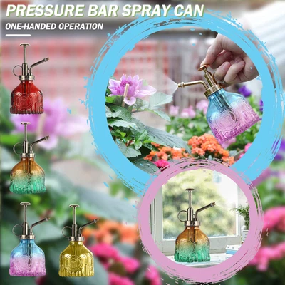 $27.20 • Buy Traveling Tractor Sprinkler Gardening Retro Glass Watering Can Air Pressure