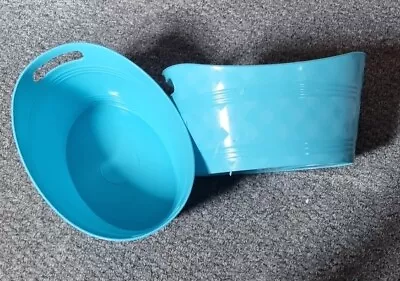 Blue Plastic Storage Baskets Baby Hamper • £6.99
