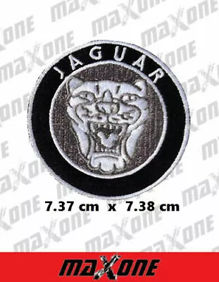 JAGUAR Face Sport Embroidered Logo Crest Badge Iron /Sew On Patch 7.5 Cm • £2.99