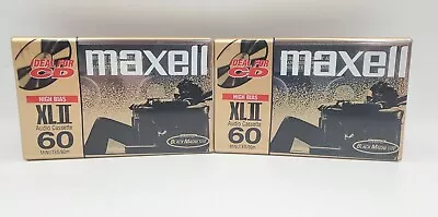 Maxell XL-II 60-minute Blank Audio Cassette Lot Of 2 • $13.96