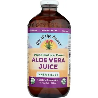 Lily Of The Desert Preservative Free Aloe Vera Juice - Inner Fillet 32 Fl Oz Liq • $12.17