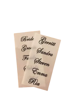 £11.99 • Buy Personalised Place Card Stickers - Wedding, Dinner, Birthday, Celebration,