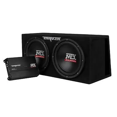 MTX TNP212DV 12-Inch 2000-Watt Dual Loaded Subwoofer Enclosure With Amplifier • $360.99