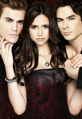 VAMPIRE DIARIES POSTER Vd001 - CHOOSE SIZE A5-A4-A3-A2-A1 Or FRAMED OPTION • £3.25