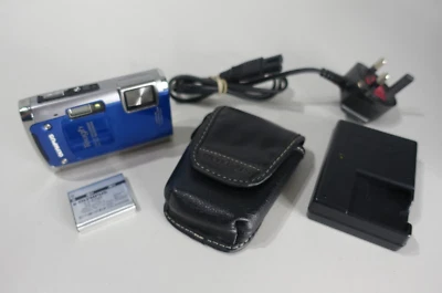£79 • Buy Olympus Tough TG-610 14.0MP Underwater Compact Digital Camera Blue Silver TESTED
