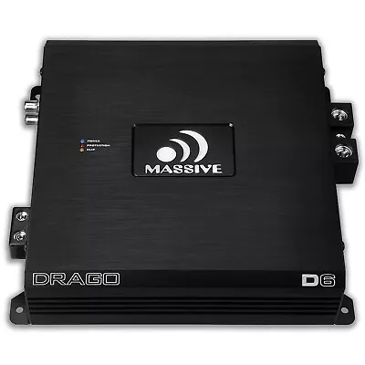 NEW Massive Audio D6 MICRO MEGA 6000 Watt Monoblock Subwoofer Amplifier Class D • $299.99