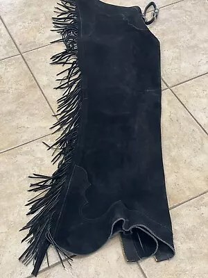 Hobby Horse Leather Black Chaps Size Large • $150