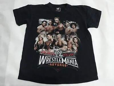 £3.99 • Buy *WWE Wrestling * Kids Wrestlemania Revenge RAW ECW Black Tour Tshirt