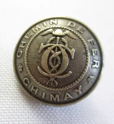 Vintage Chemin De Fer Chimay Button Perfectionne Paris • $10