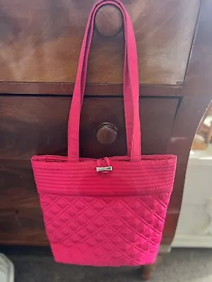 Pink Vera Bardley Hot Pink/magenta Shoulder Purse Tote Bag  • $44