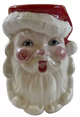 Vintage Napco? Santa Claus Head Vase Planter Christmas Ceramic • $14.99