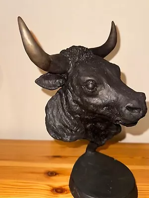 Mark Hopkins’ Bronze Sculpture “Raging Bull” • $599