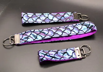 Shimmery Mermaid Scale  Key Fob Wristlet. • $9