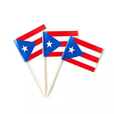 Puerto Rico Flag Puerto Rican Small Toothpick Mini Cupcake Flags Decorations ... • $5.77