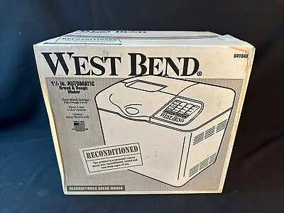 West Bend Automatic Bread & Dough Maker 1-1/2lb American Vintage Refurbished • $64
